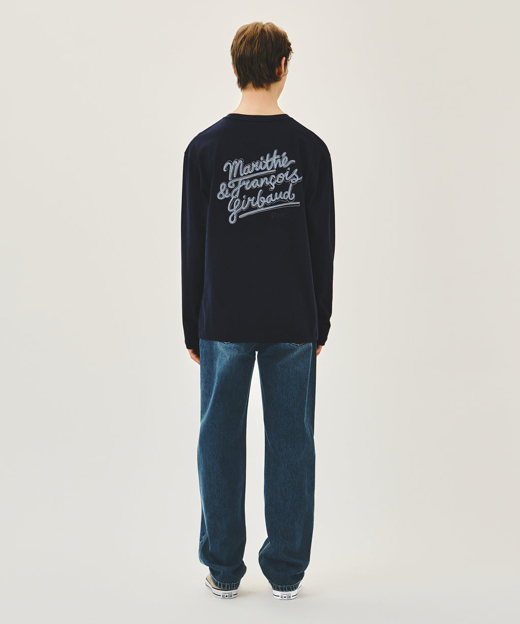Marithe & Francois Girbaud - New M Slim Straight Denim Pants (Dark Blue) product image 5 | TRAB K-Fashion Australia