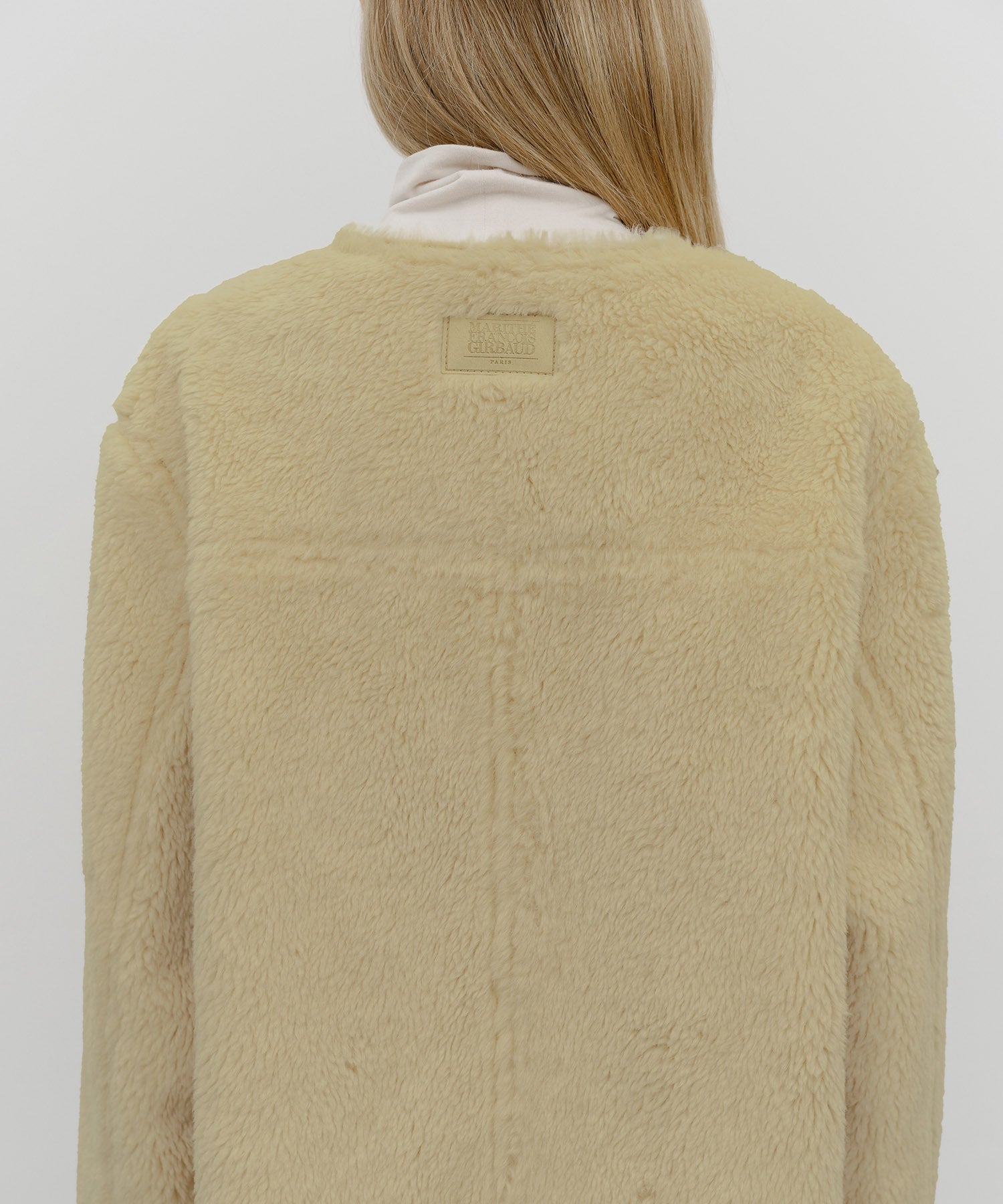 Marithe & Francois Girbaud - Reversible Shearling Jacket (Beige) product image 8 | TRAB K-Fashion Australia