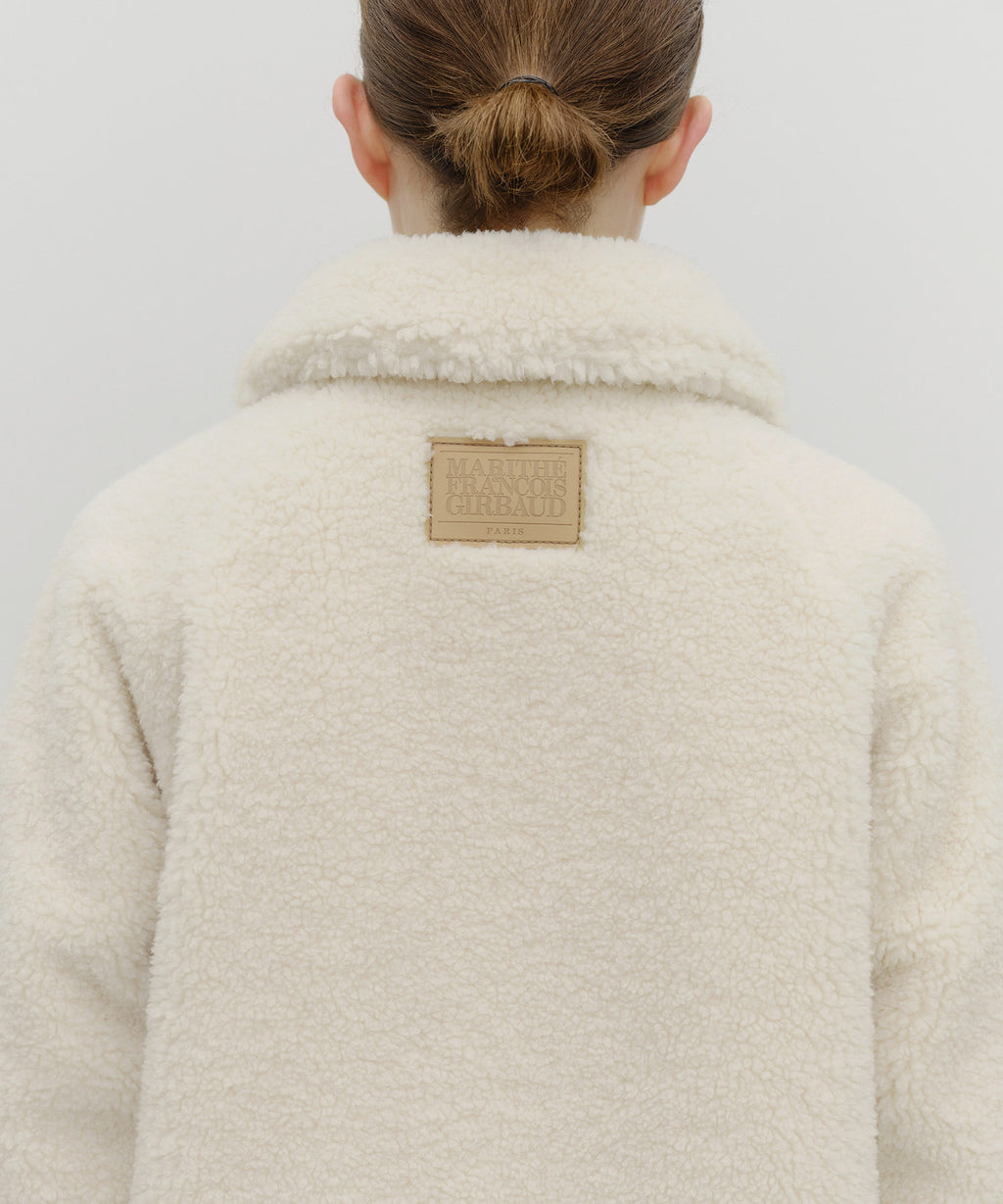 Marithe & Francois Girbaud - Mid Shearling Fur Coat (Ivory) product image 7 | TRAB K-Fashion Australia