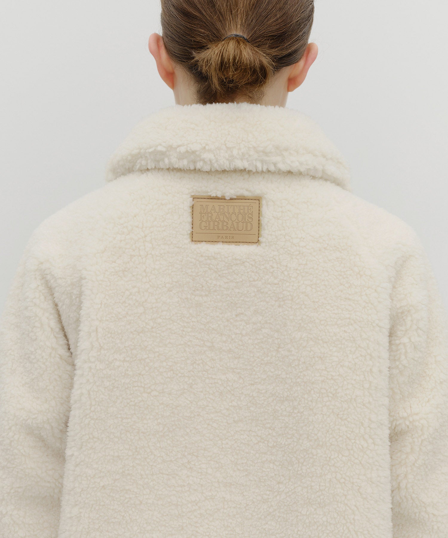Marithe & Francois Girbaud - Mid Shearling Fur Coat (Ivory) product image 7 | TRAB K-Fashion Australia