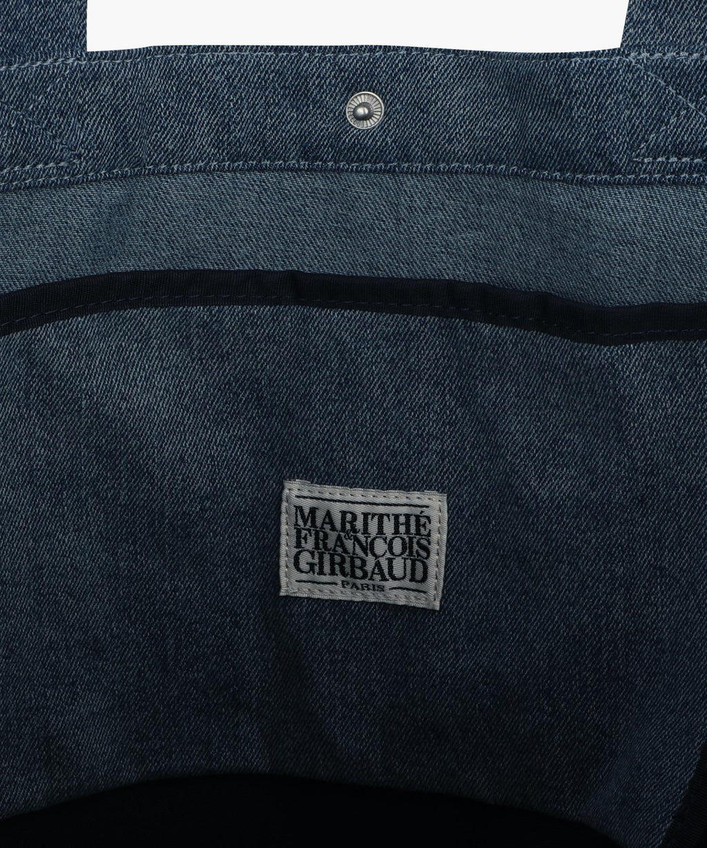 Marithe & Francois Girbaud - Classic Logo Big Shopper Bag (Light Blue) product image 5 | TRAB K-Fashion Australia