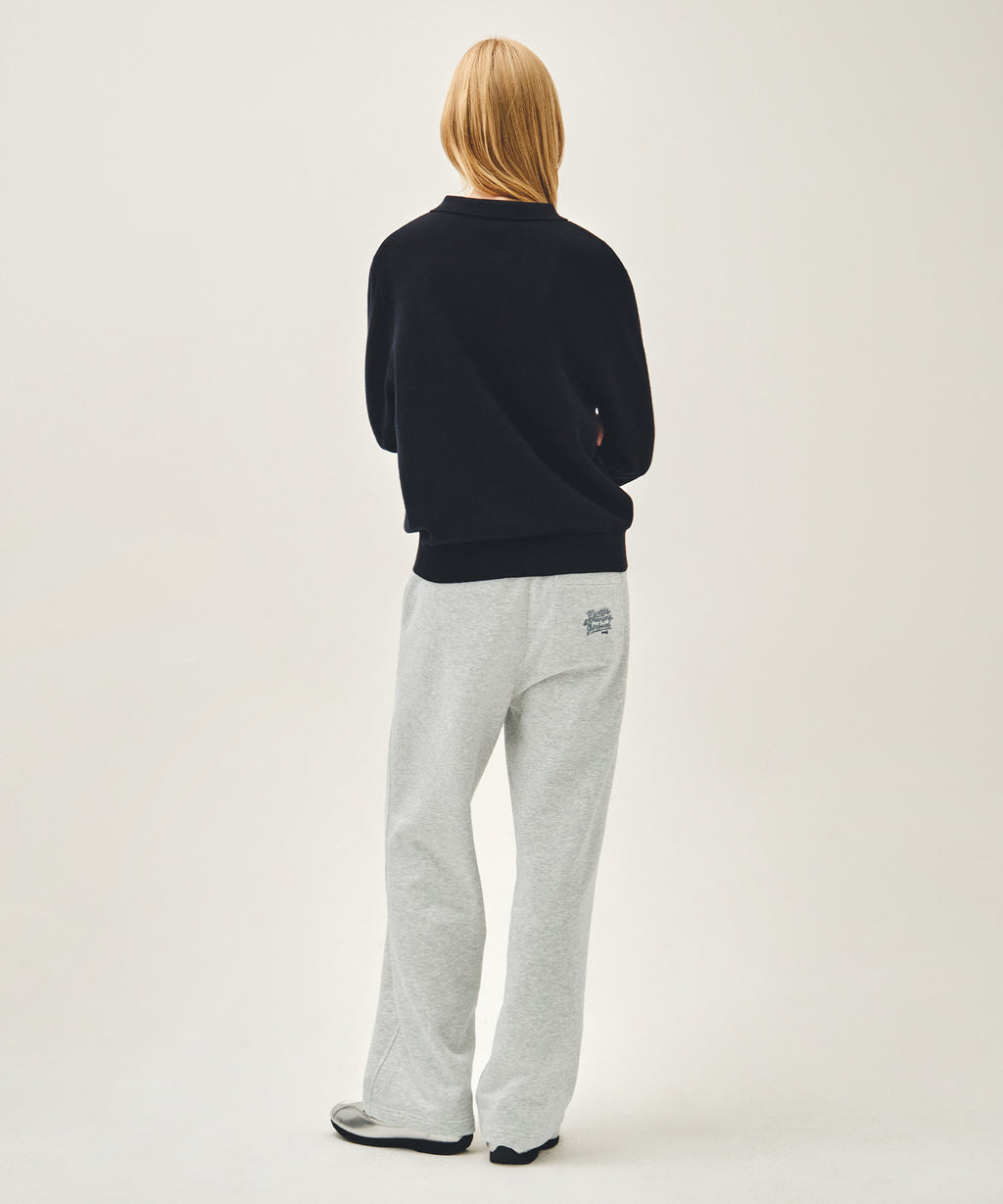 Marithe & Francois Girbaud - Stitch Wide Sweat Pants (Light Heather Gray) product image 5 | TRAB K-Fashion Australia