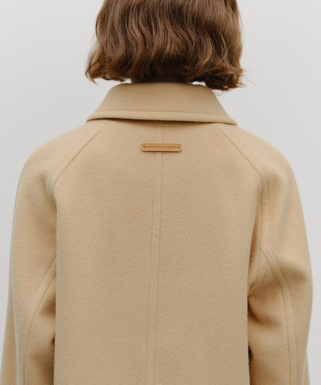 Marithe & Francois Girbaud - Oversized Crop Coat (Beige) product image 5 | TRAB K-Fashion Australia