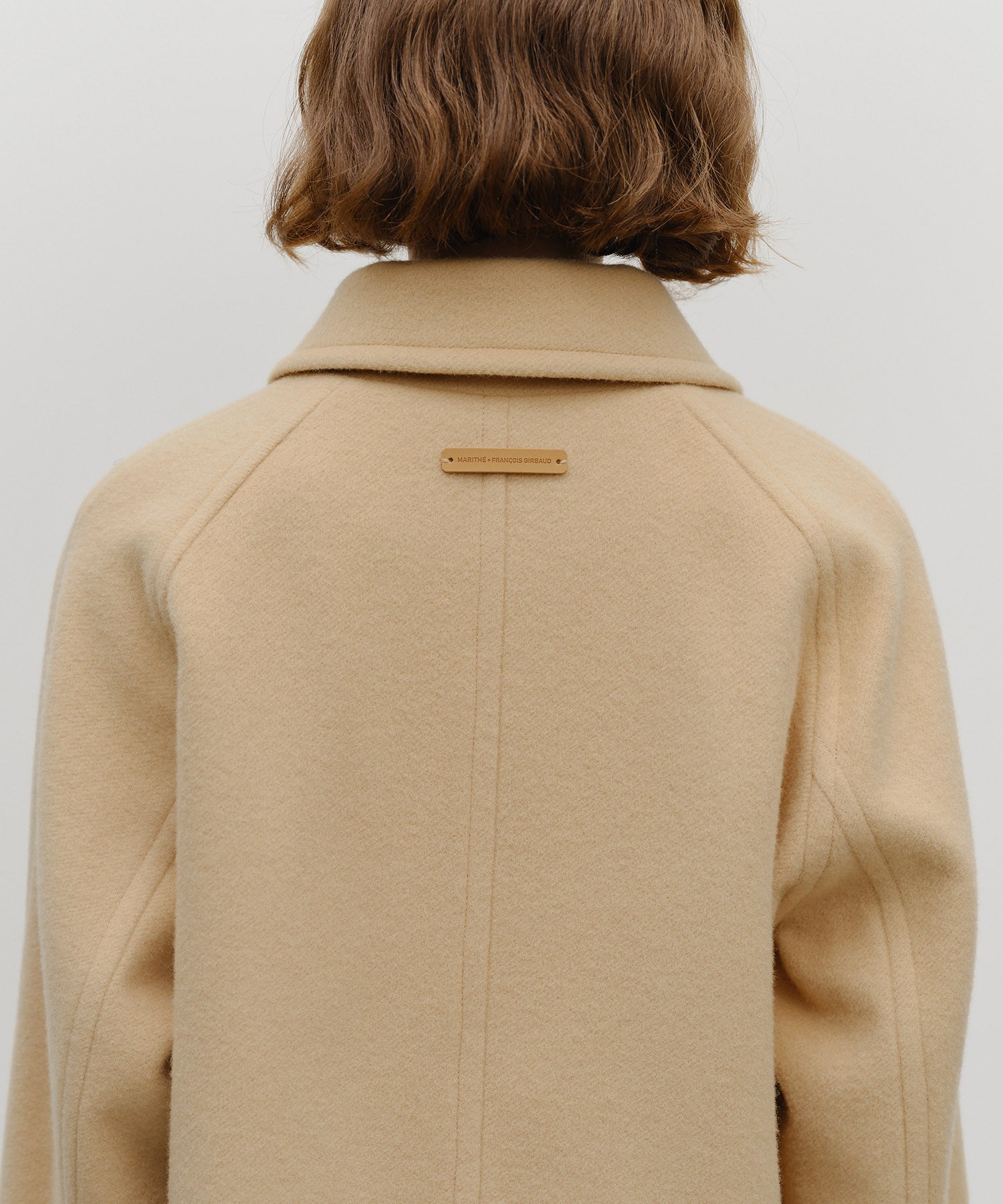Marithe & Francois Girbaud - Oversized Crop Coat (Beige) product image 5 | TRAB K-Fashion Australia