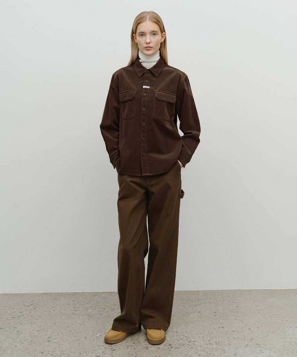Marithe & Francois Girbaud - Classic Corduroy Shirt (Dark Brown) product image 5 | TRAB K-Fashion Australia