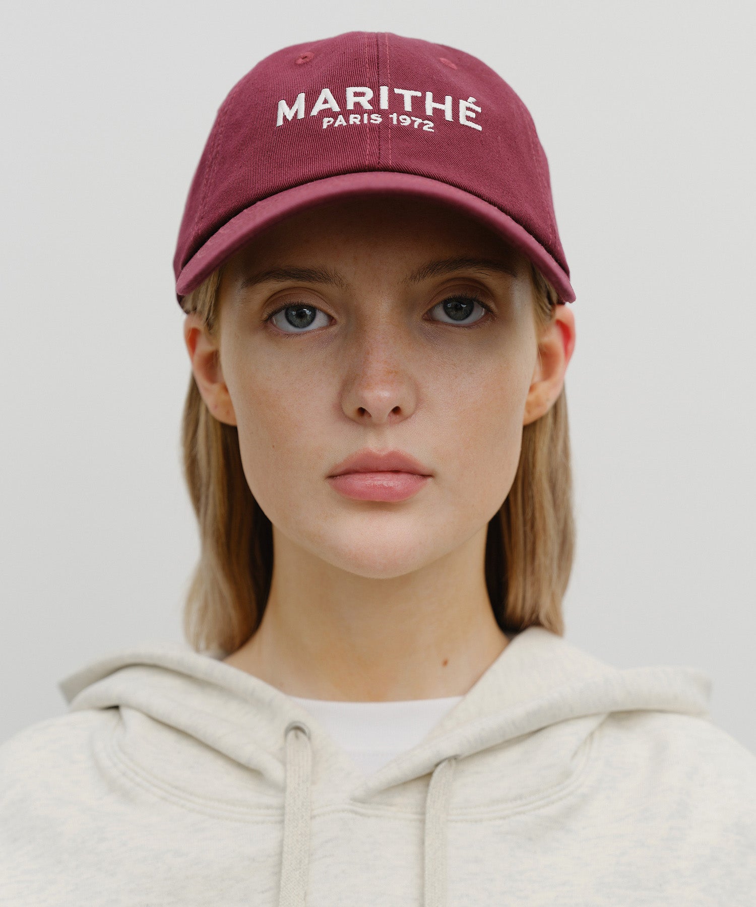Marithe & Francois Girbaud - Regular Logo Ball Cap (Burgundy) product image 5 | TRAB K-Fashion Australia