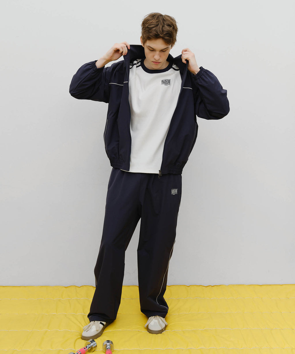 Marithe & Francois Girbaud - Marithe Sport Nylon Track Zip-up Jacket (Navy) product image 5 | TRAB K-Fashion Australia