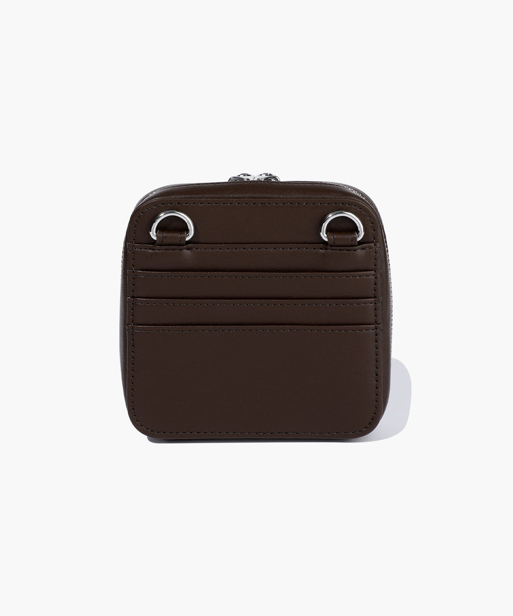 Marithe & Francois Girbaud - Classic Logo Chain Zip Wallet (Dark Brown) product image 5 | TRAB K-Fashion Australia