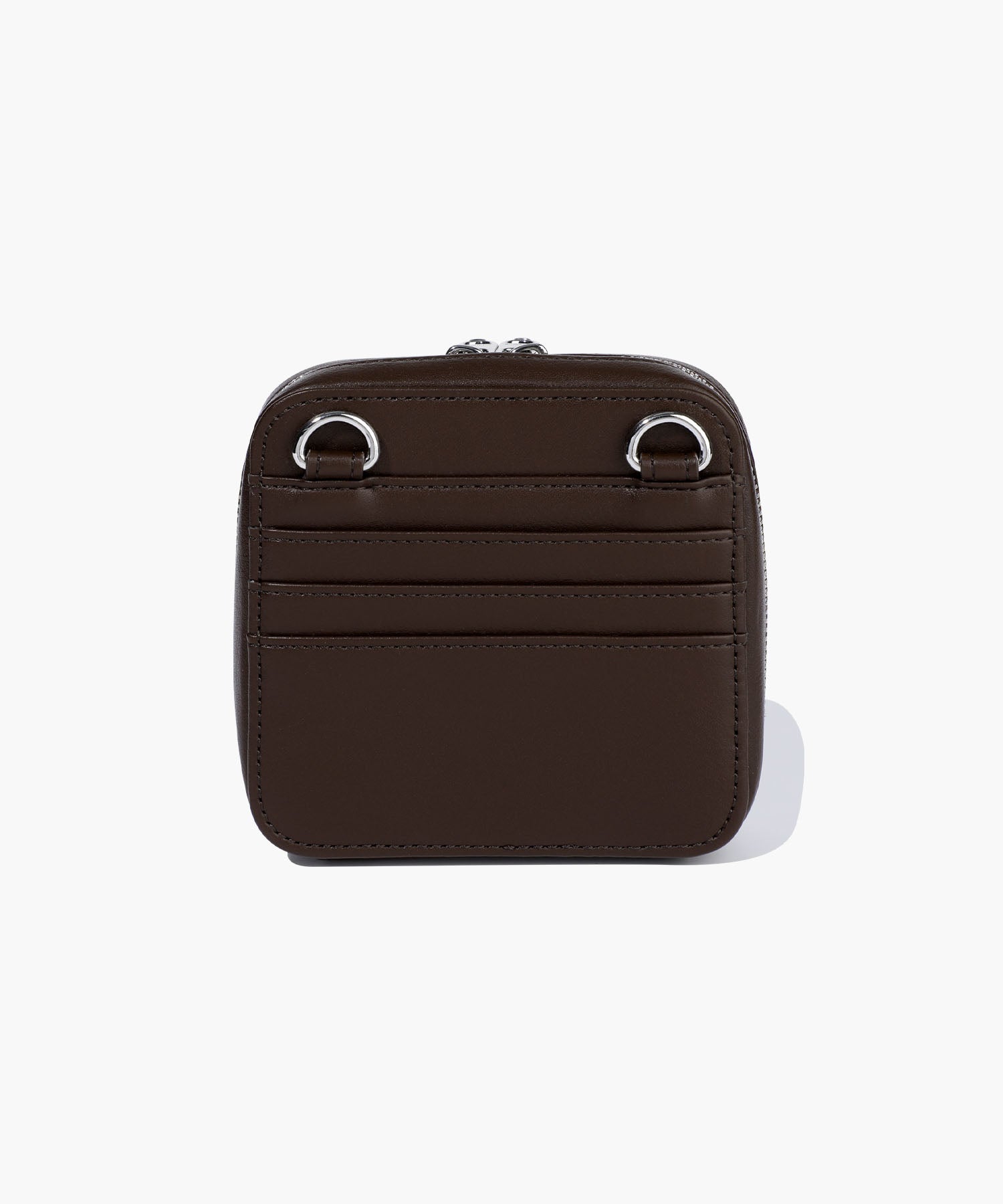 Marithe & Francois Girbaud - Classic Logo Chain Zip Wallet (Dark Brown) product image 5 | TRAB K-Fashion Australia