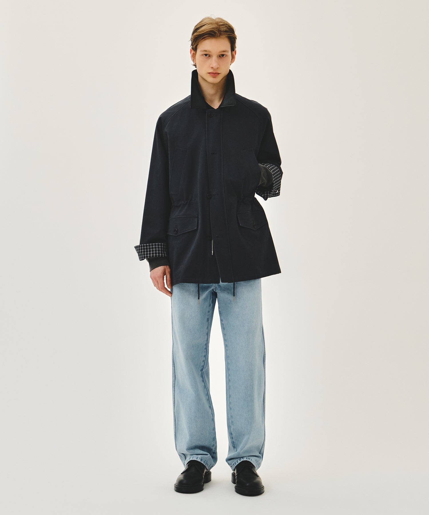 Marithe & Francois Girbaud - Cotton Washed Hunting Jacket (Charcoal) product image 5 | TRAB K-Fashion Australia