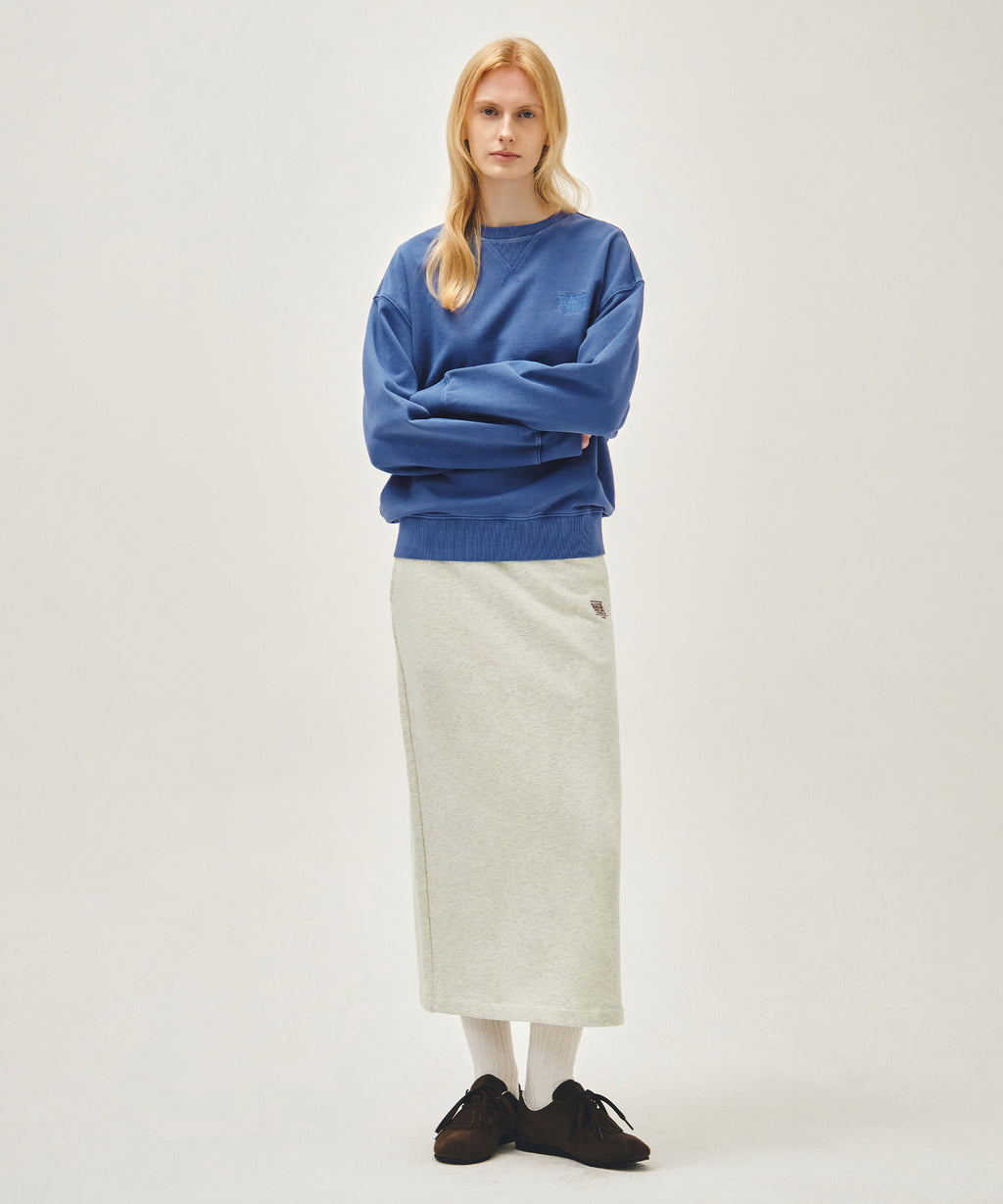 Marithe & Francois Girbaud - Outline Classic Logo Dyeing Oversized Sweatshirt (Blue) product image 5 | TRAB K-Fashion Australia
