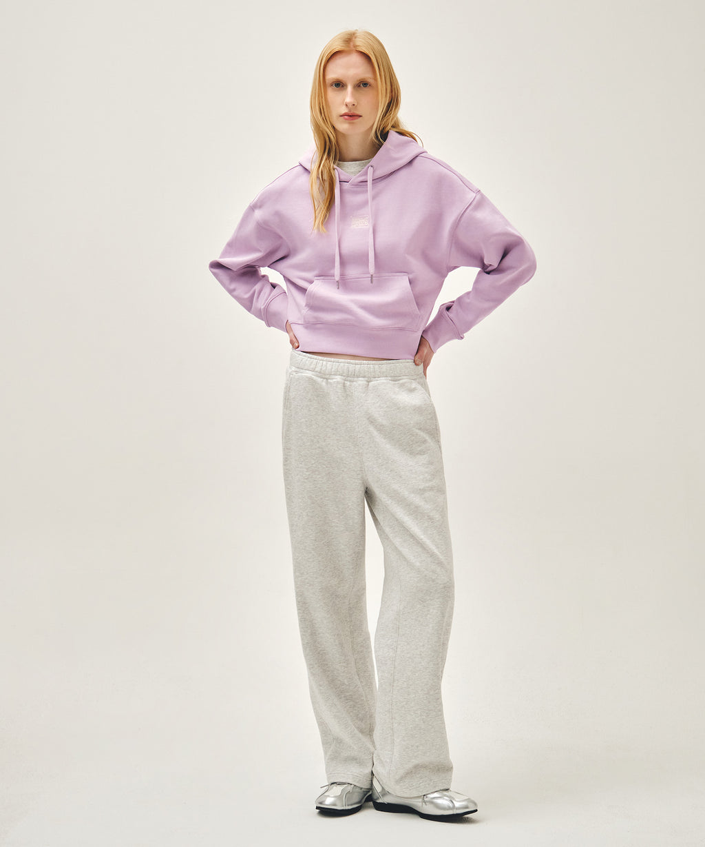 Marithe & Francois Girbaud - Drawing Classic Logo Crop Hoodie (Lavender) product image 5 | TRAB K-Fashion Australia