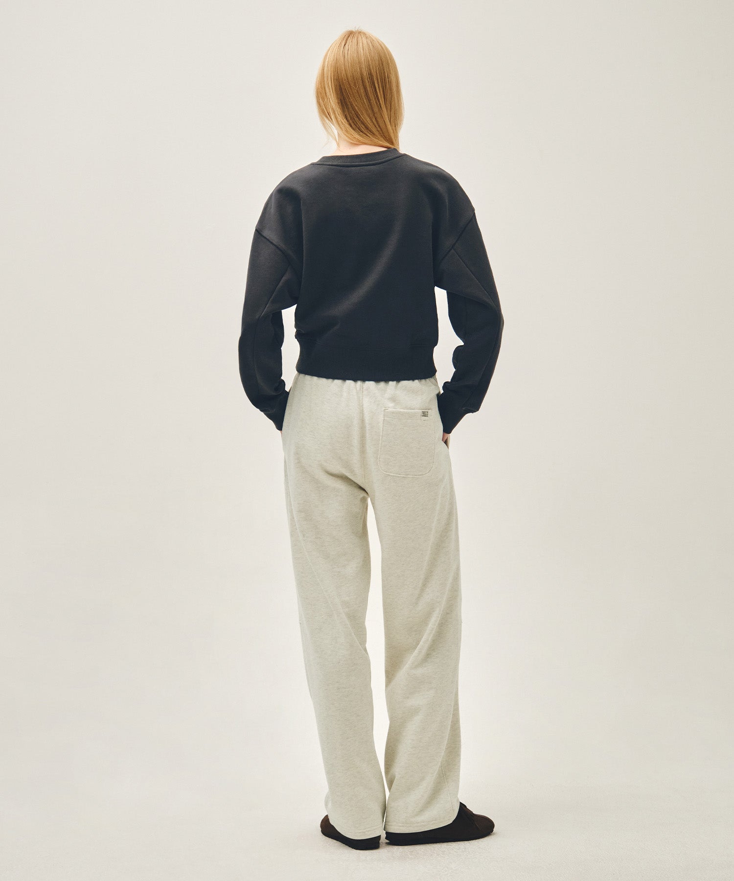 Marithe & Francois Girbaud - Classic Logo Sweat Pants (Oatmeal) product image 5 | TRAB K-Fashion Australia