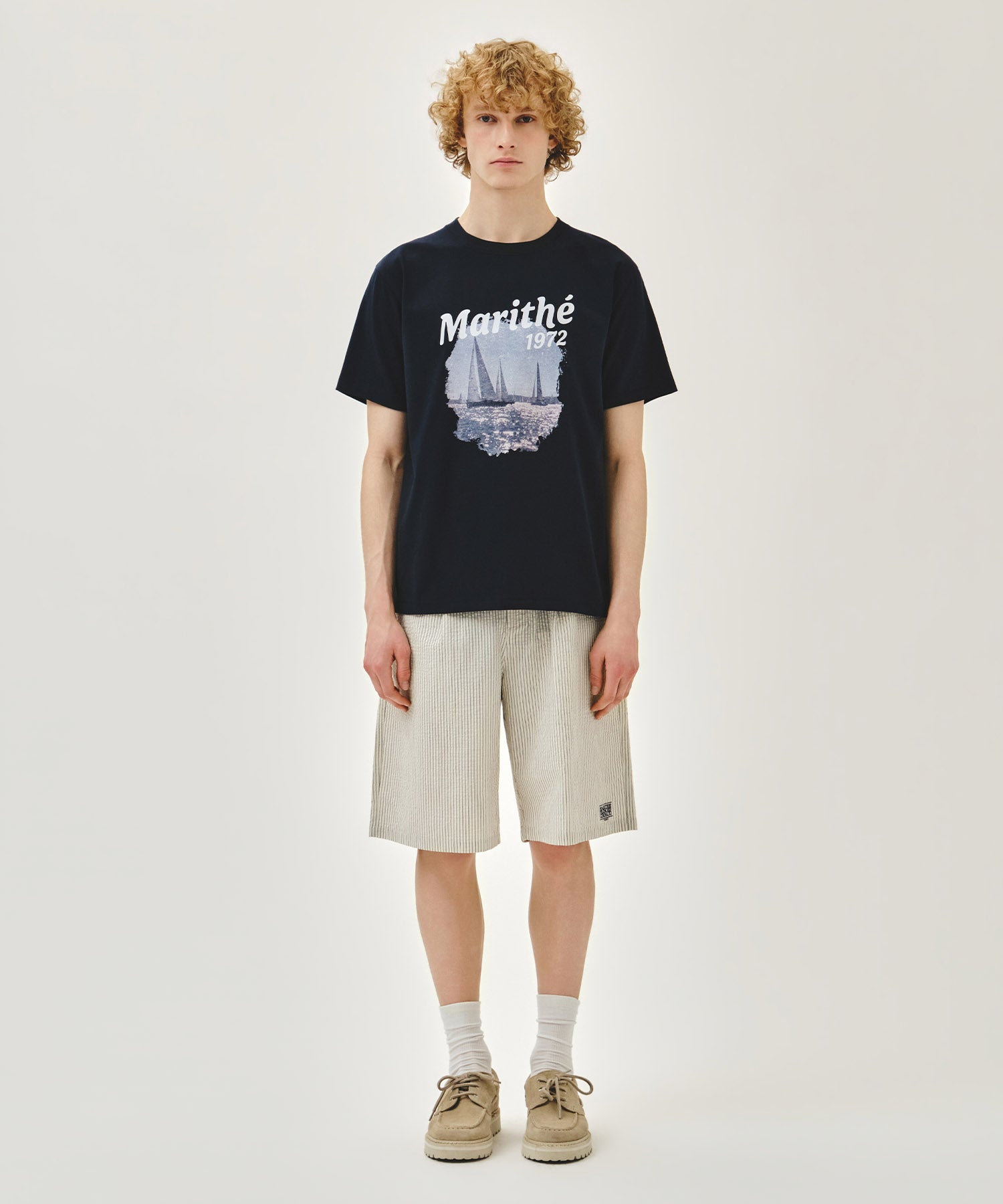 Marithe & Francois Girbaud - Aerocool Vacance Graphic Tee (Dark Navy) product image 5 | TRAB K-Fashion Australia