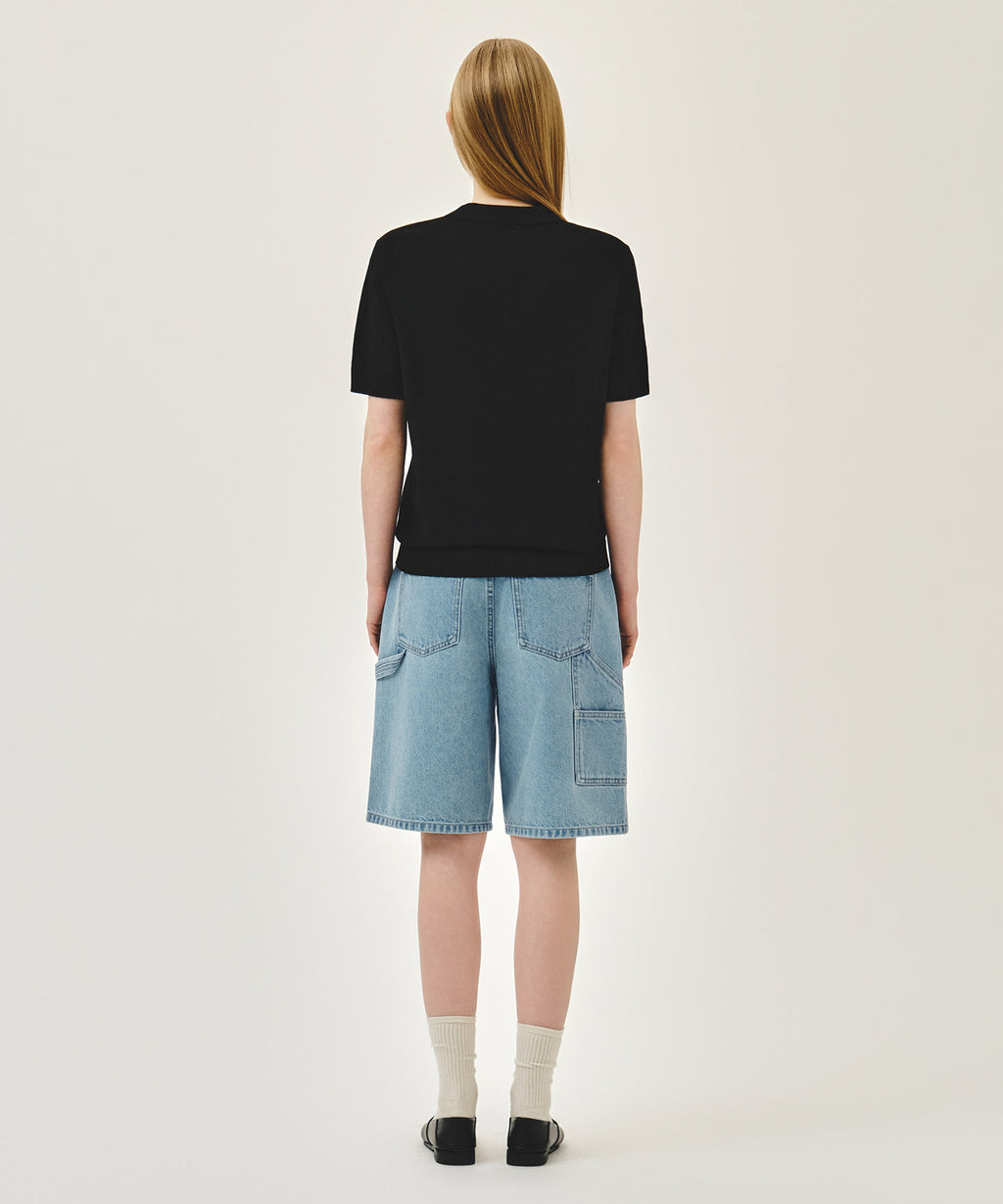 Marithe & Francois Girbaud - Carpenter Denim Shorts (Light Blue) product image 5 | TRAB K-Fashion Australia