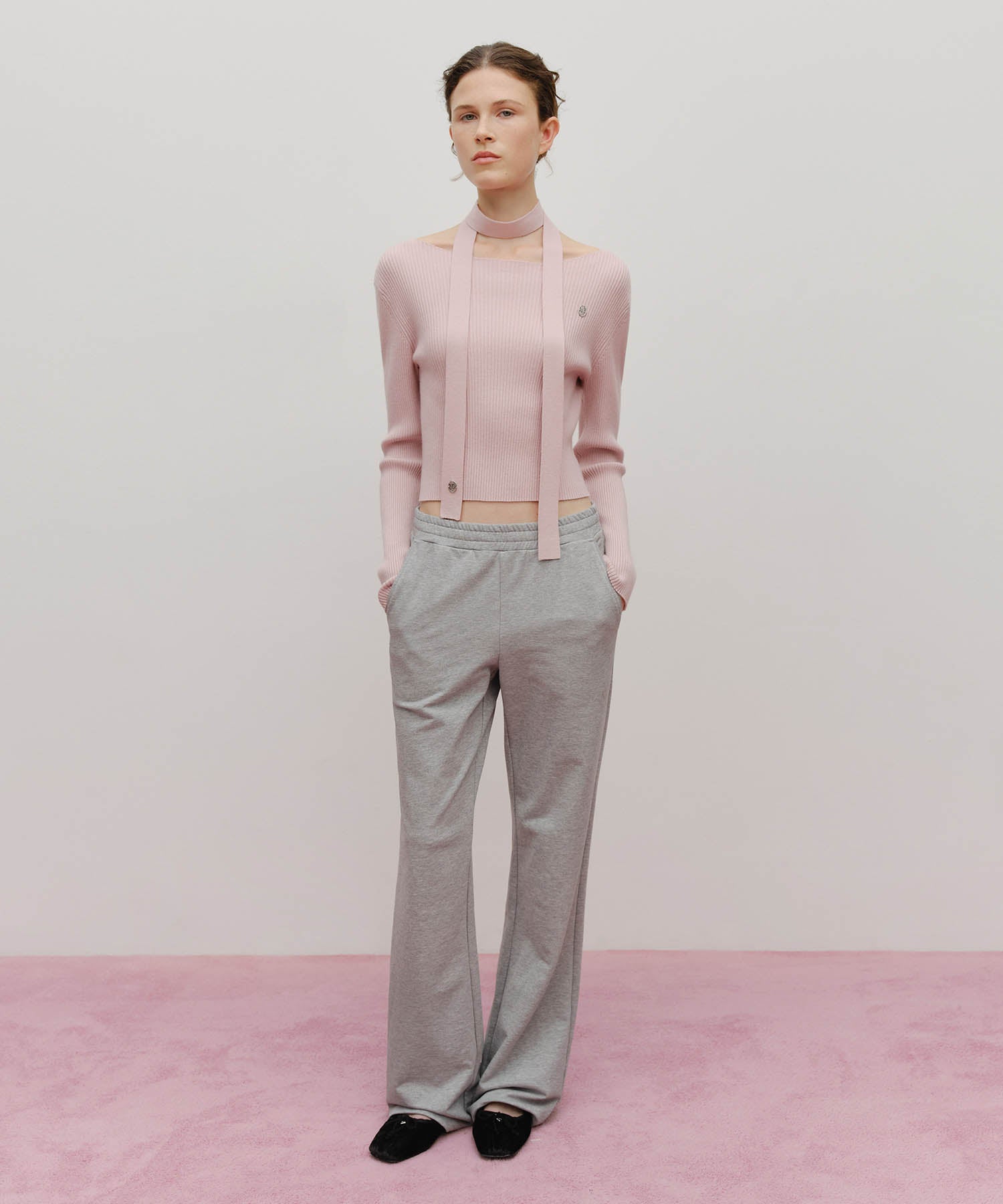 Marithe & Francois Girbaud - Muffler Set Knit (Pink) product image 5 | TRAB K-Fashion Australia