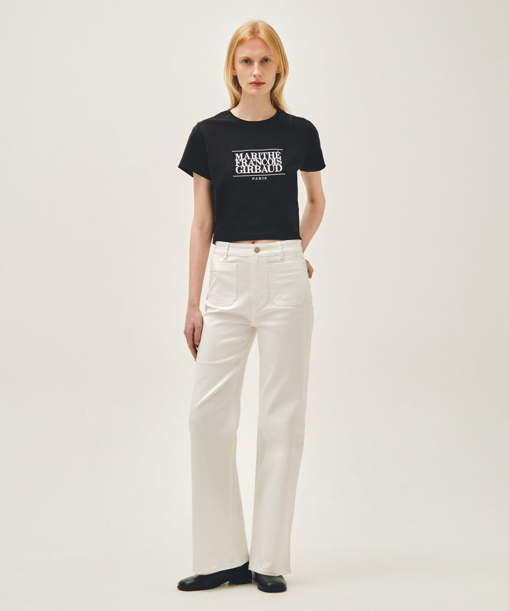 Marithe & Francois Girbaud - Classic Logo Crop Tee (Black) product image 5 | TRAB K-Fashion Australia
