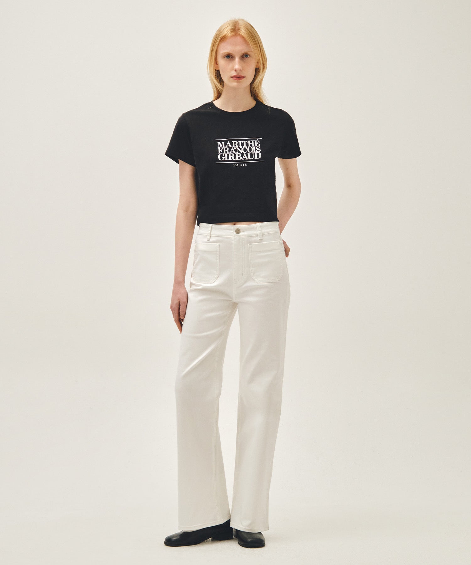Marithe & Francois Girbaud - Classic Logo Crop Tee (Black) product image 5 | TRAB K-Fashion Australia