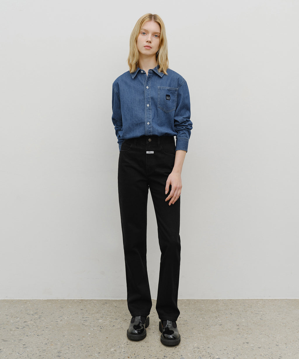 Marithe & Francois Girbaud - Logo Denim Shirt (Blue) product image 5 | TRAB K-Fashion Australia