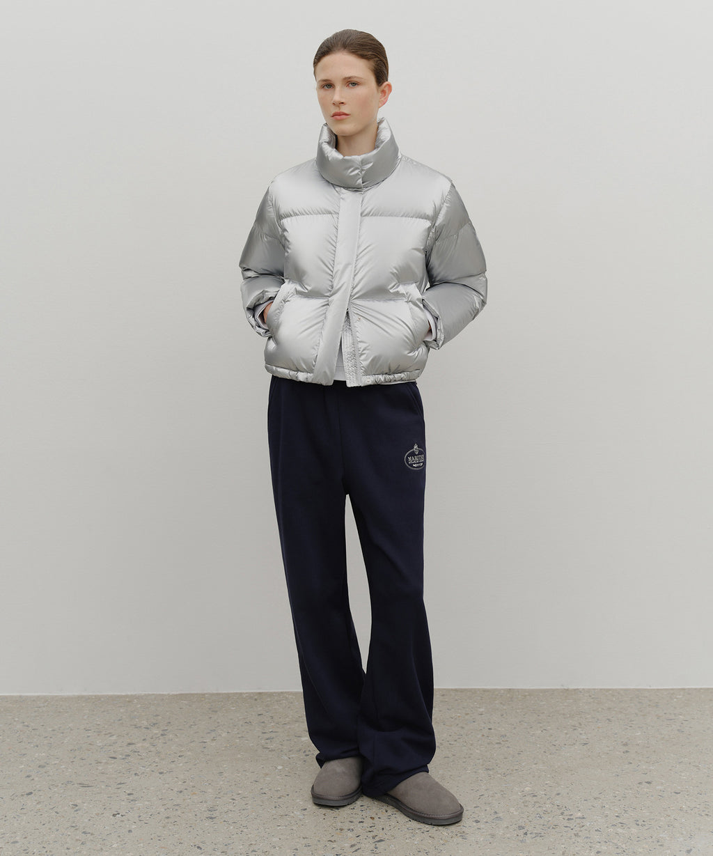 Marithe & Francois Girbaud - Glossy Crop Down Jacket (Silver) product image 5 | TRAB K-Fashion Australia