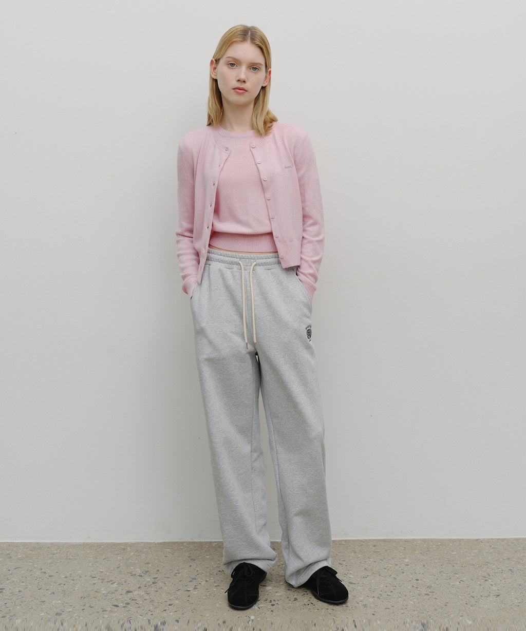 Marithe & Francois Girbaud - Half Knit Round Neck Cardigan Set Up (Pink) product image 5 | TRAB K-Fashion Australia