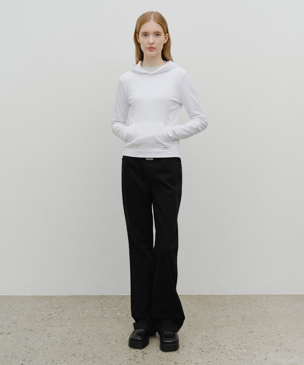 Marithe & Francois Girbaud - Basic Hoodie Long Sleeve (White) product image 5 | TRAB K-Fashion Australia
