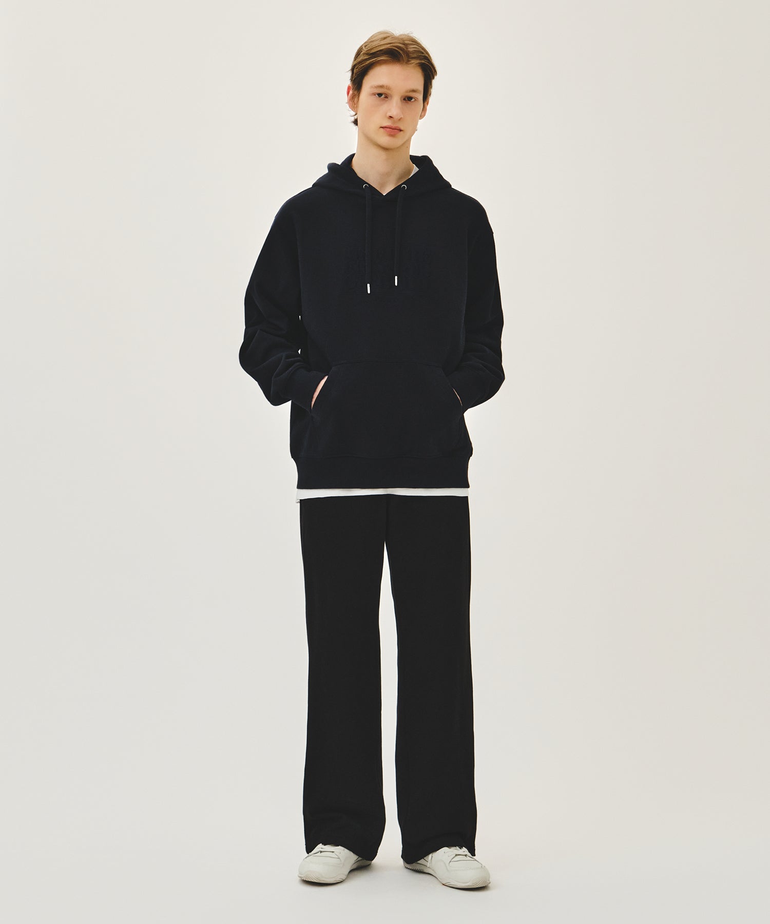 Marithe & Francois Girbaud - Classic Logo Embroidery Hoodie (Navy) product image 5 | TRAB K-Fashion Australia