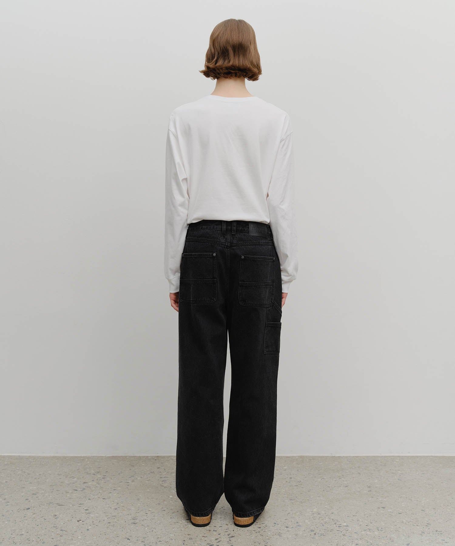 Marithe & Francois Girbaud - Double Knee Carpenter Denim Pants (Black) product image 5 | TRAB K-Fashion Australia