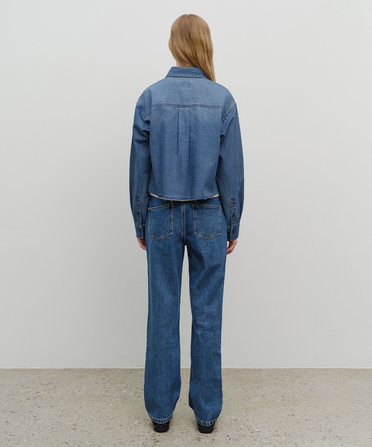Marithe & Francois Girbaud - Slim Straight Denim Pants (Blue) product image 5 | TRAB K-Fashion Australia