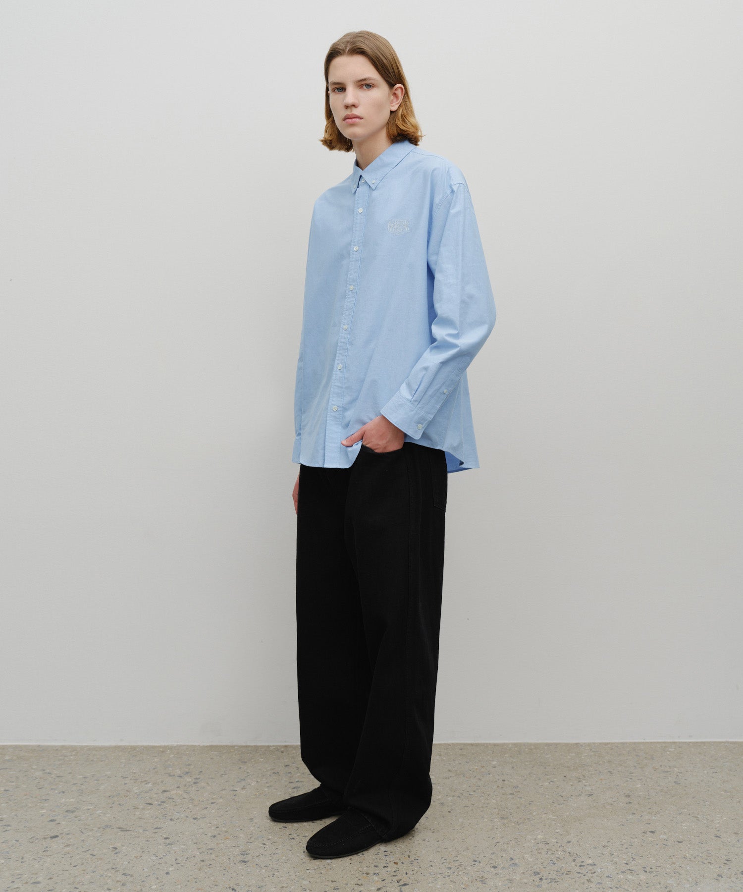 Marithe & Francois Girbaud - Oversized Oxford Shirt (Sky Blue) product image 5 | TRAB K-Fashion Australia