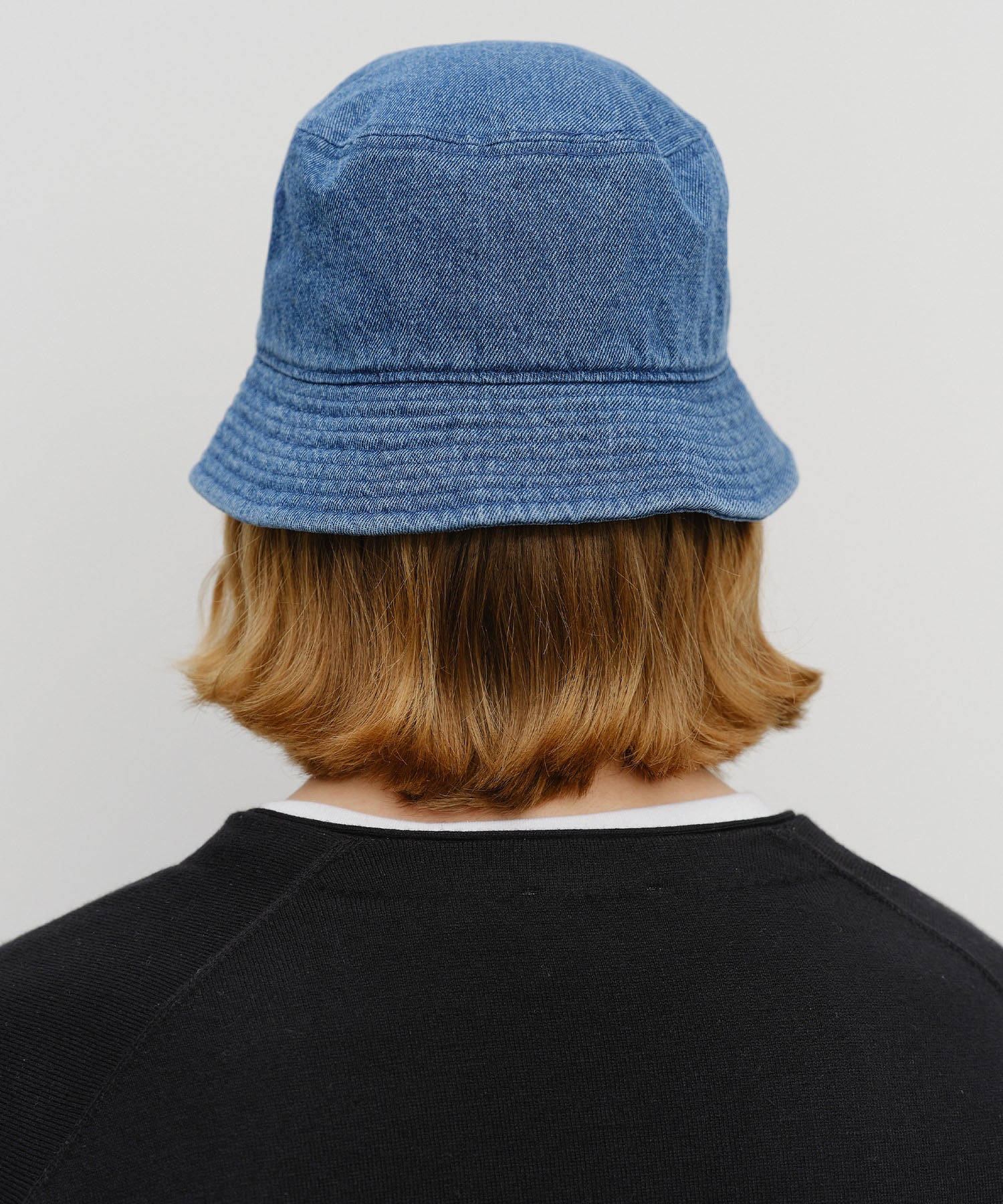 Marithe & Francois Girbaud - Classic Logo Bucket Hat (Blue) product image 5 | TRAB K-Fashion Australia