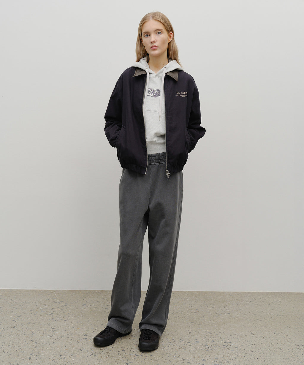 Marithe & Francois Girbaud - Graphic Embroidery Cotton Bomber Jacket (Navy) product image 5 | TRAB K-Fashion Australia