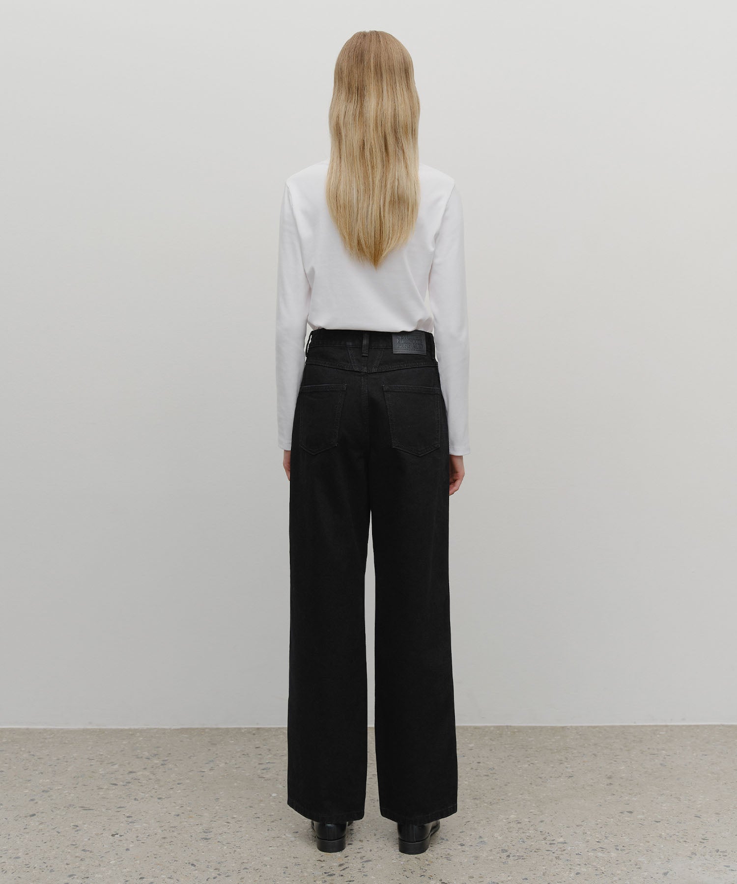 Marithe & Francois Girbaud - High Straight Denim Pants (Black) product image 5 | TRAB K-Fashion Australia