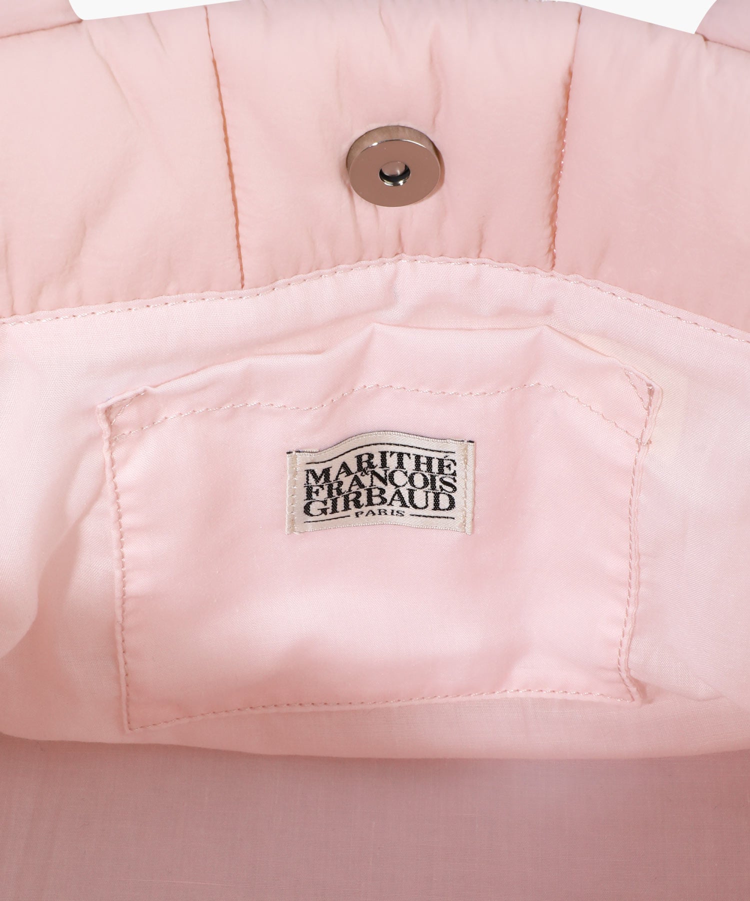 Marithe & Francois Girbaud - Classic Logo Padding Tote Bag (Baby Pink) product image 5 | TRAB K-Fashion Australia