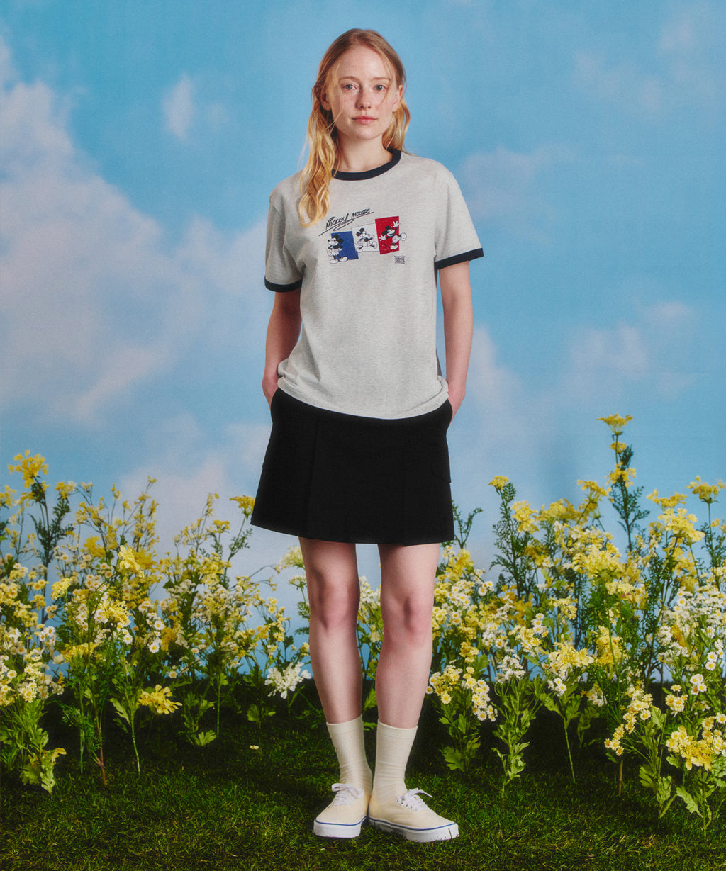 Marithe & Francois Girbaud - Mickey_french Ringer Tee (Light Heather Gray) product image 5 | TRAB K-Fashion Australia