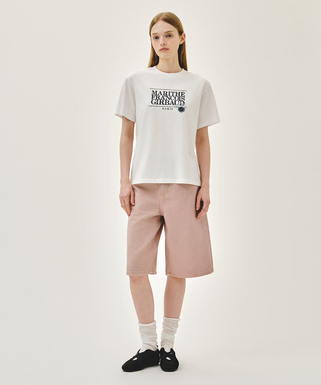 Marithe & Francois Girbaud - Stamp Classic Logo Tee (White) product image 5 | TRAB K-Fashion Australia