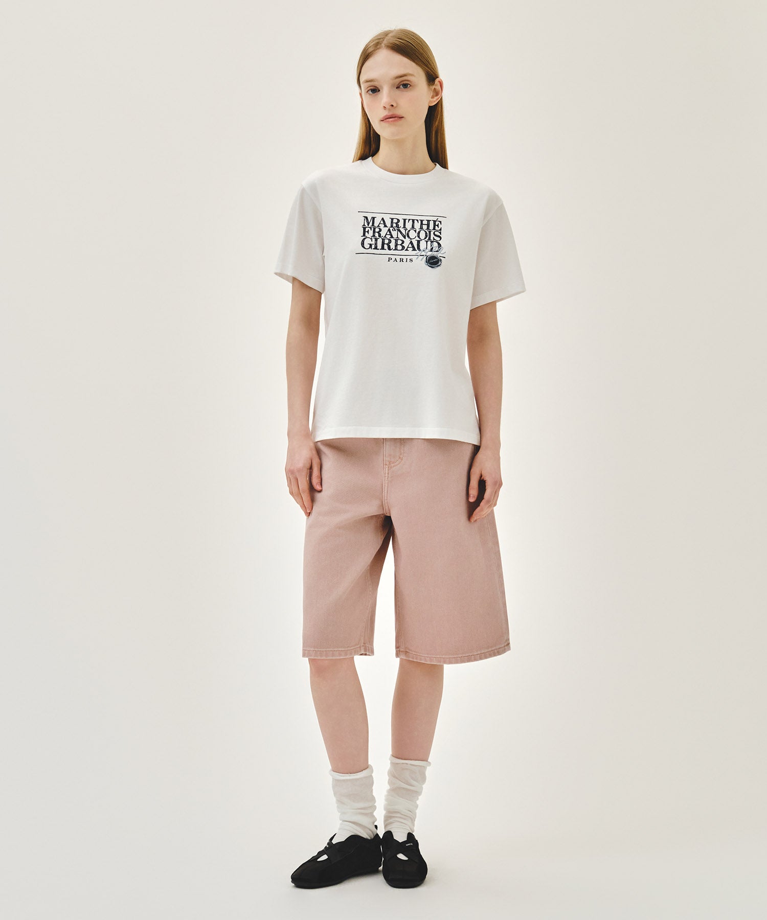 Marithe & Francois Girbaud - Stamp Classic Logo Tee (White) product image 5 | TRAB K-Fashion Australia
