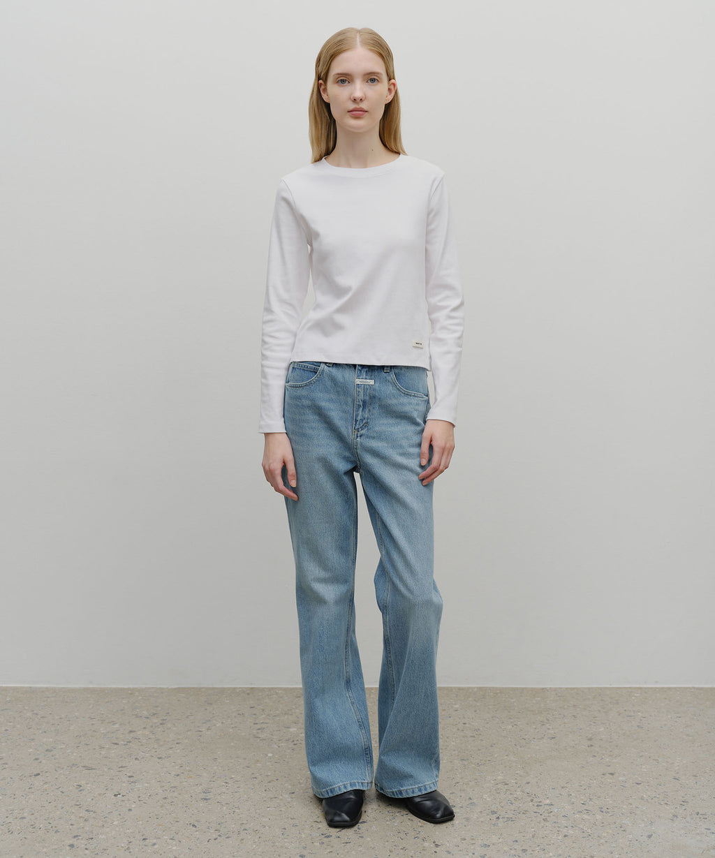 Marithe & Francois Girbaud - Basic Long Sleeve (White) product image 5 | TRAB K-Fashion Australia