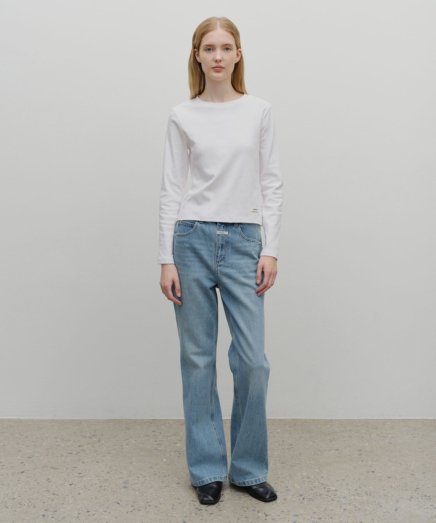 Marithe & Francois Girbaud - Basic Long Sleeve (White) product image 5 | TRAB K-Fashion Australia