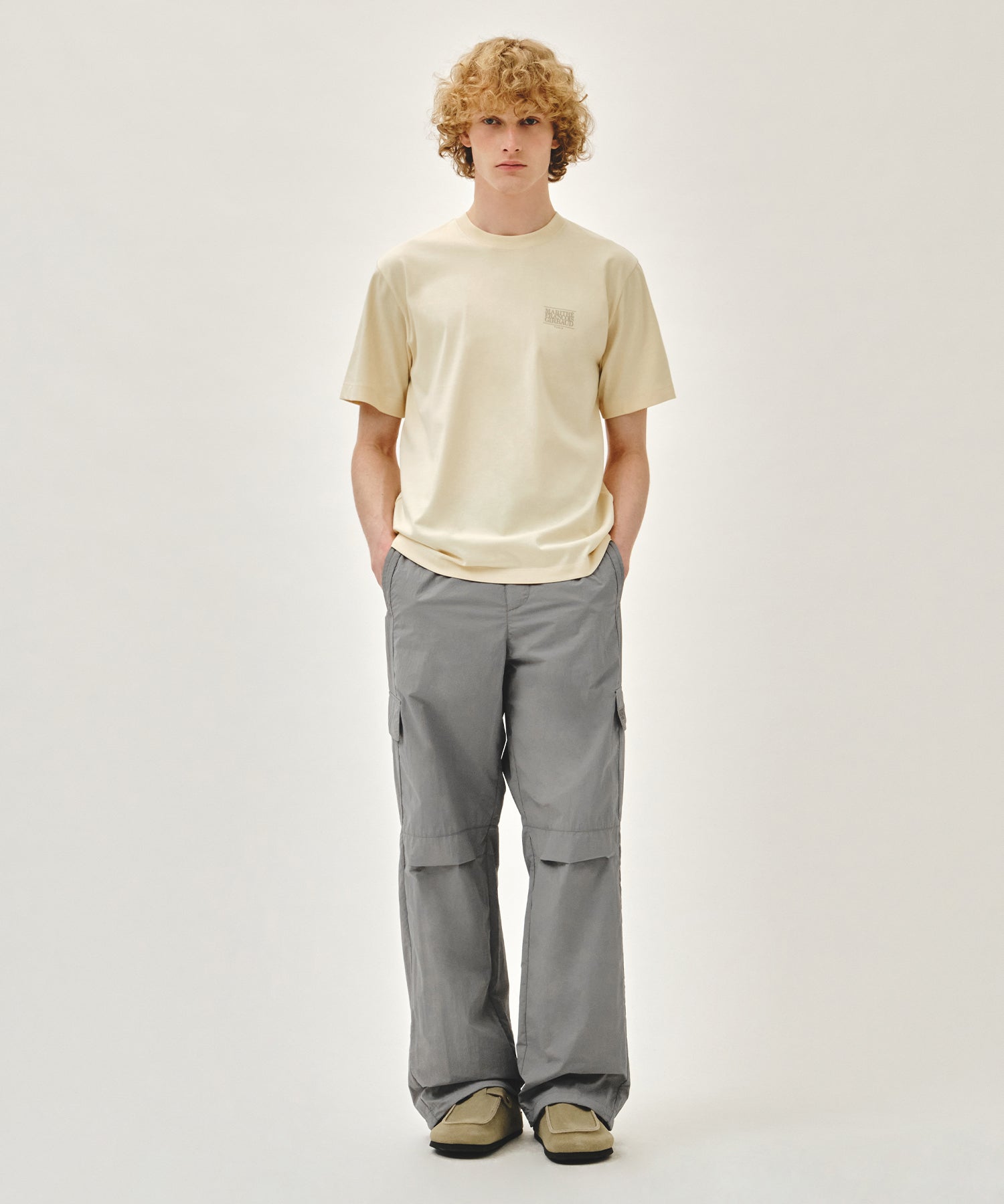 Marithe & Francois Girbaud - Aerocool Small Classic Logo Tee (Beige) product image 5 | TRAB K-Fashion Australia