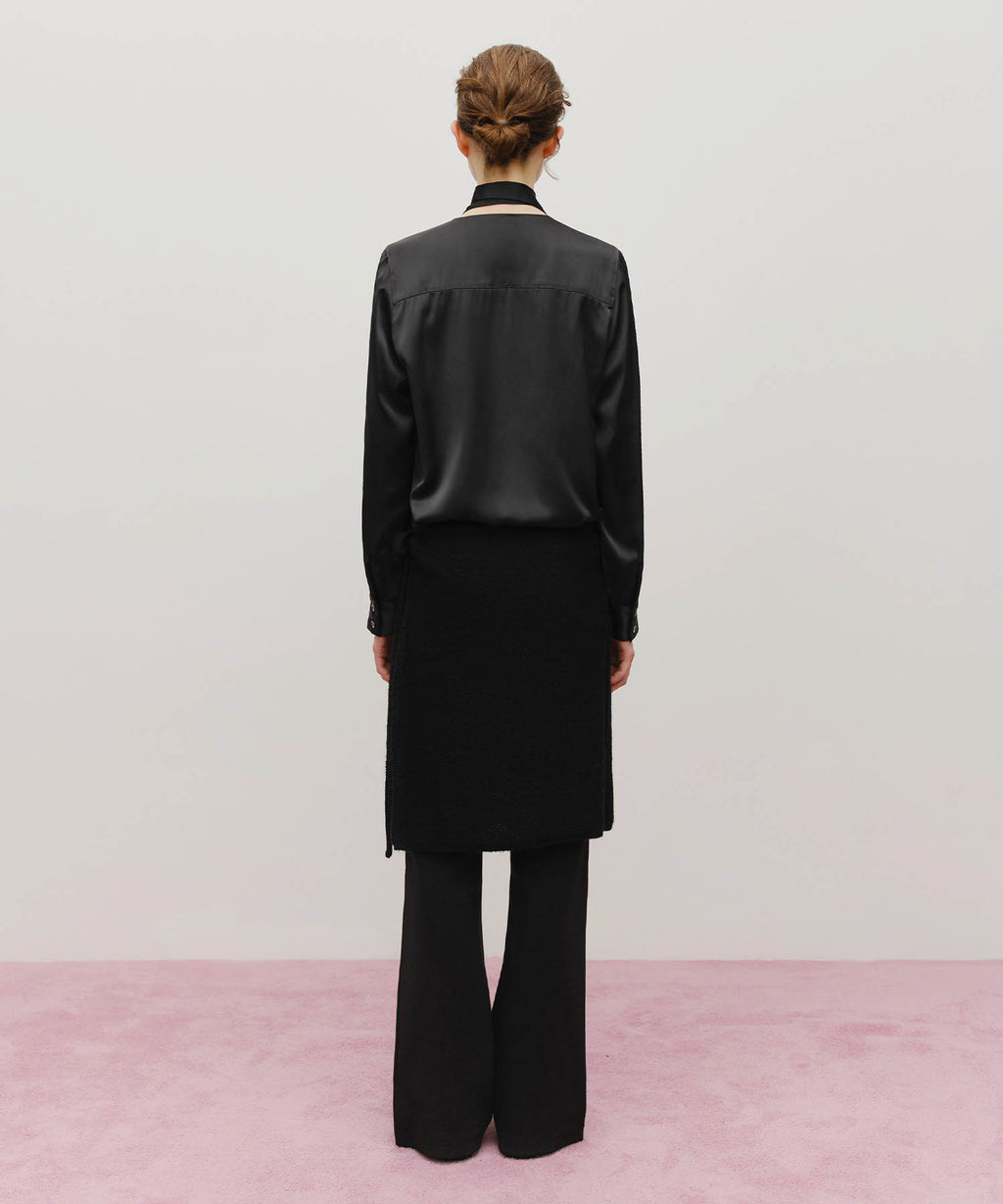 Marithe & Francois Girbaud - Knit Layered Skirt (Black) product image 5 | TRAB K-Fashion Australia