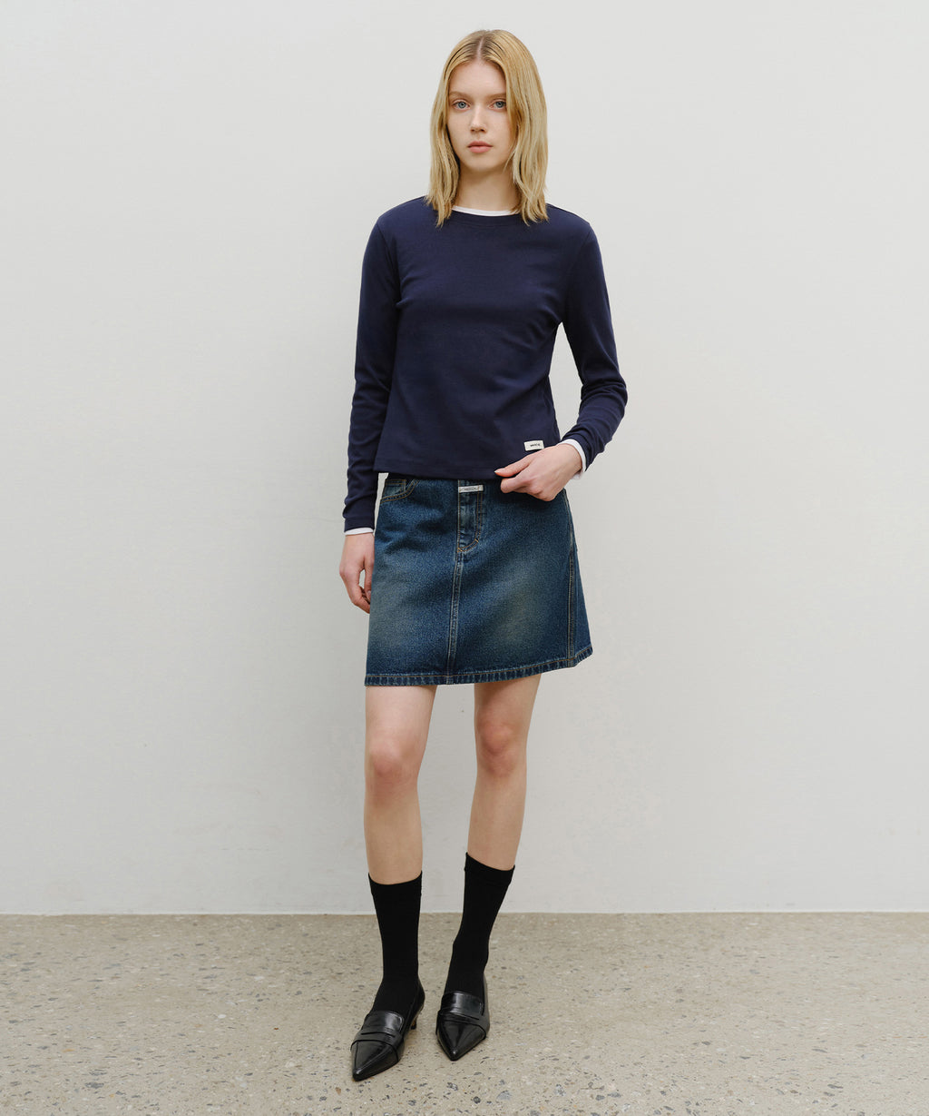 Marithe & Francois Girbaud - Basic Long Sleeve (Navy) product image 5 | TRAB K-Fashion Australia