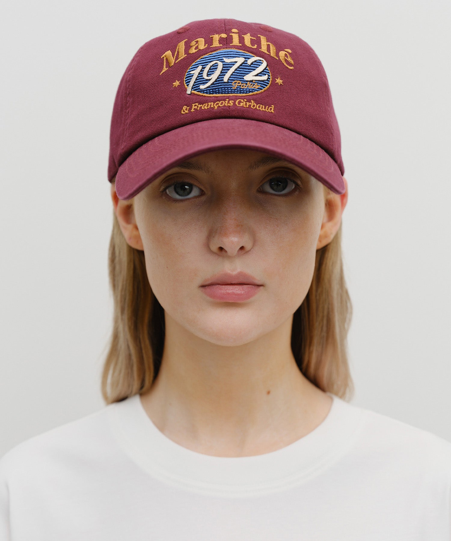 Marithe & Francois Girbaud - Ellipse Graphic Cap (Burgundy) product image 5 | TRAB K-Fashion Australia
