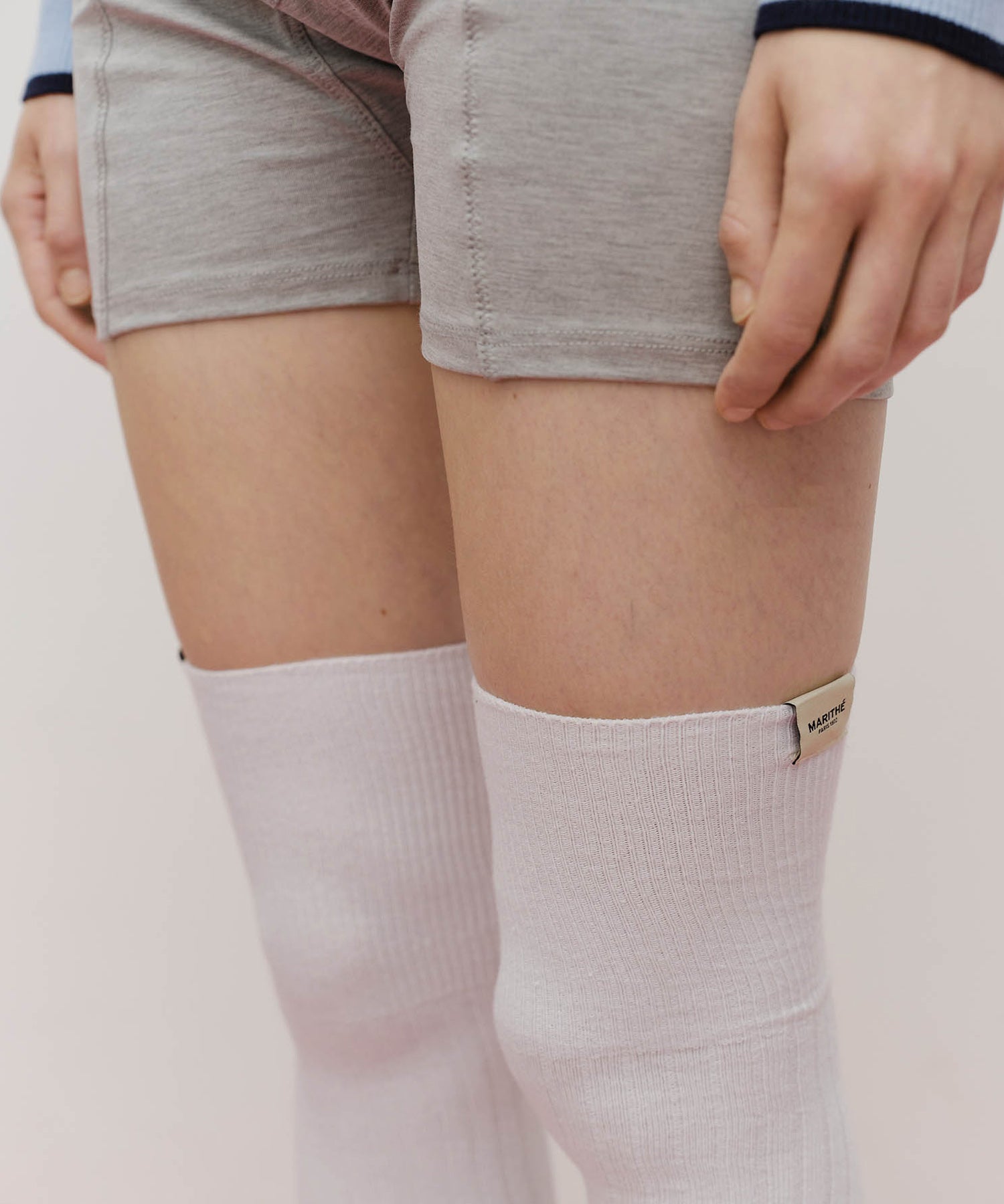 Marithe & Francois Girbaud - Over Knee Long Socks (White) product image 5 | TRAB K-Fashion Australia