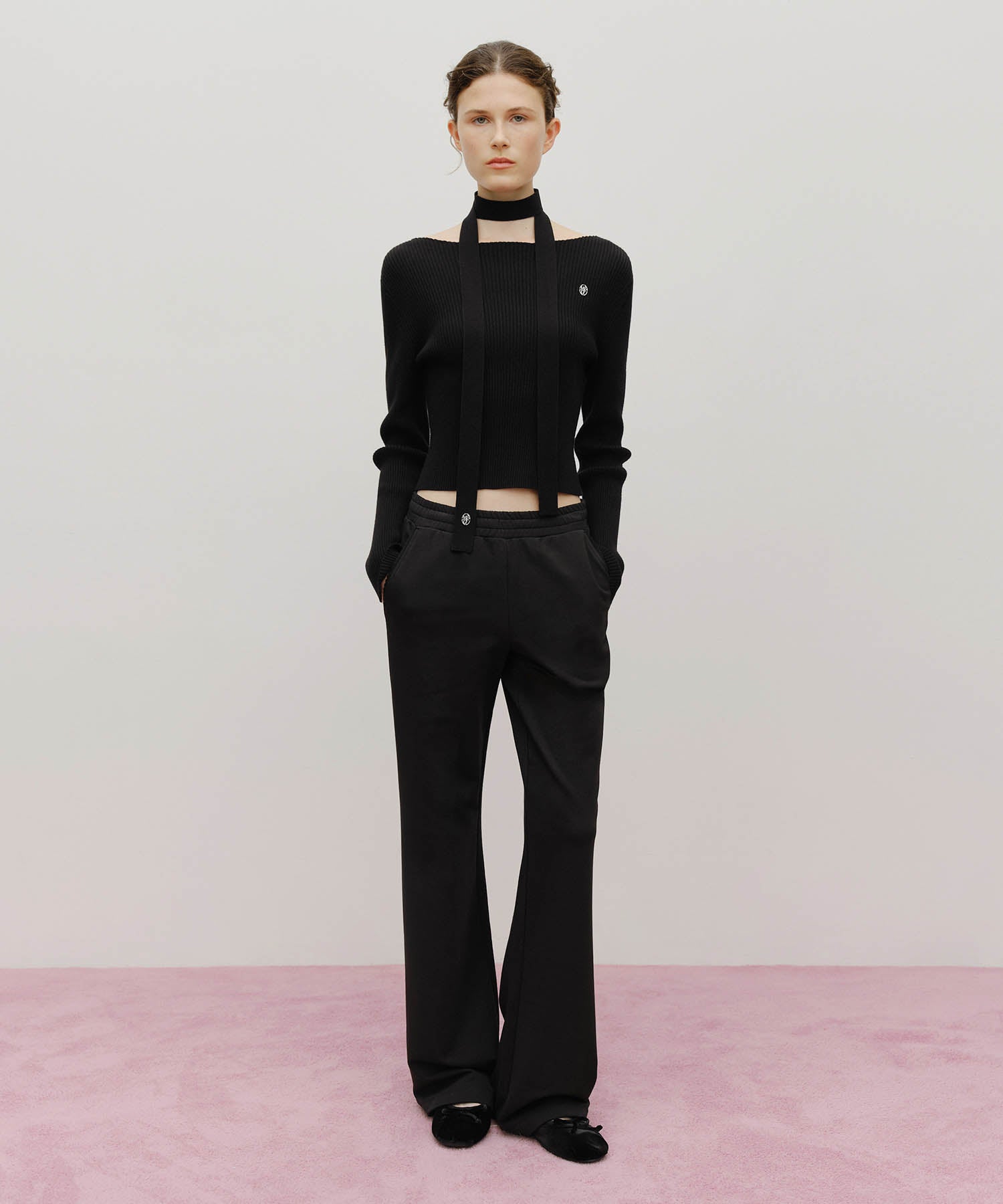 Marithe & Francois Girbaud - Muffler Set Knit (Black) product image 5 | TRAB K-Fashion Australia