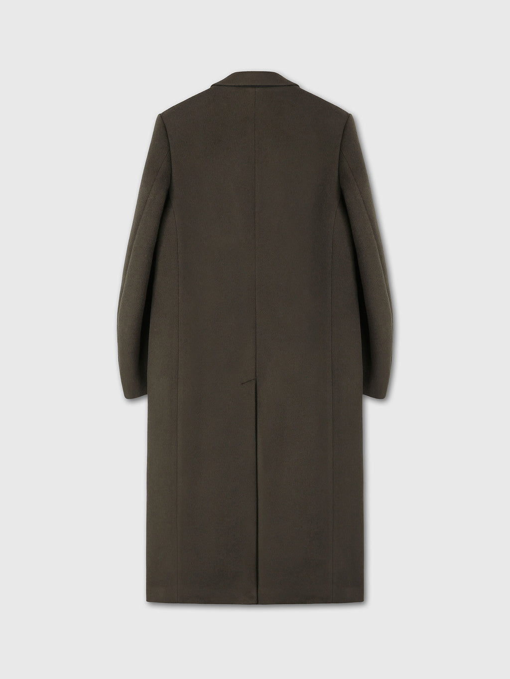 Tonywack - Wool Tailored Double-Breasted Maxi Coat (Khaki Dark Brown) product image 8 | TRAB K-Fashion Australia