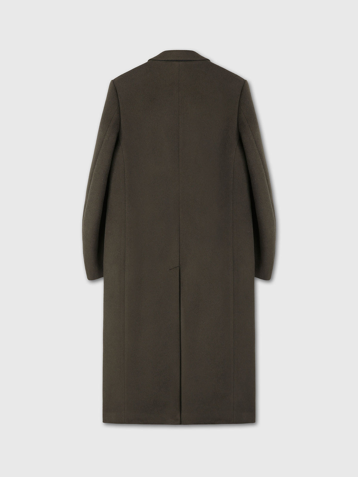 Tonywack - Wool Tailored Double-Breasted Maxi Coat (Khaki Dark Brown) product image 8 | TRAB K-Fashion Australia