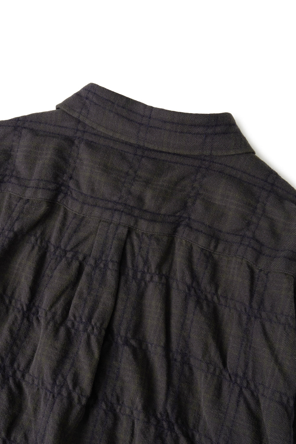 Hatchingroom - Museum Shirt Shirring Check Dark (Brown) product image 6 | TRAB K-Fashion Australia