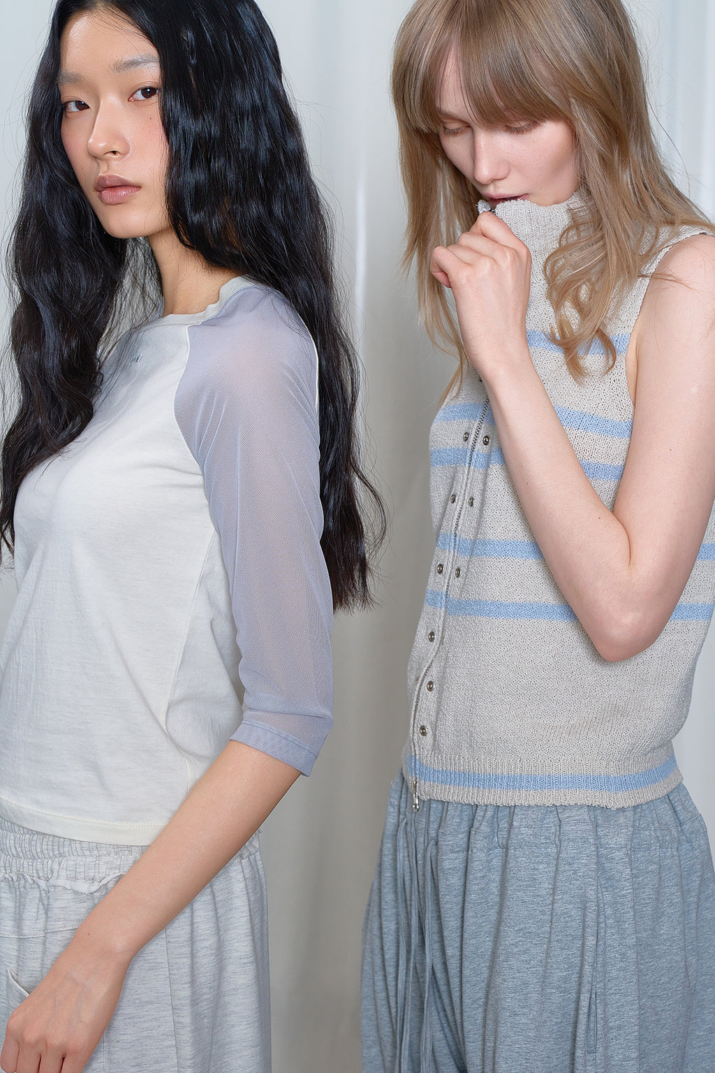 Deinet - Mesh Contrast Raglan Half Sleeve (Light Yellow) product image 7 | TRAB K-Fashion Australia