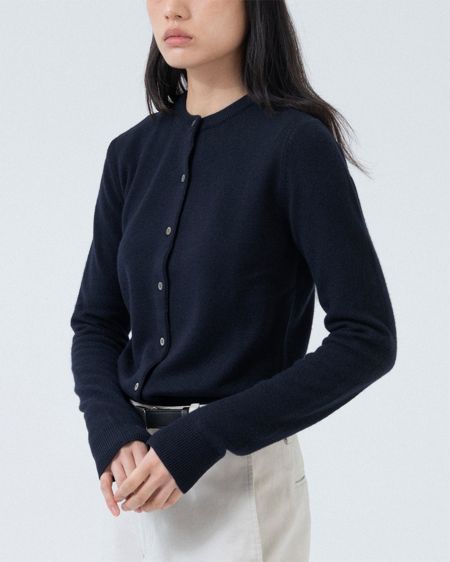 Brownyard - Round Cardigan (Dark Navy) product image 3 | TRAB K-Fashion Australia